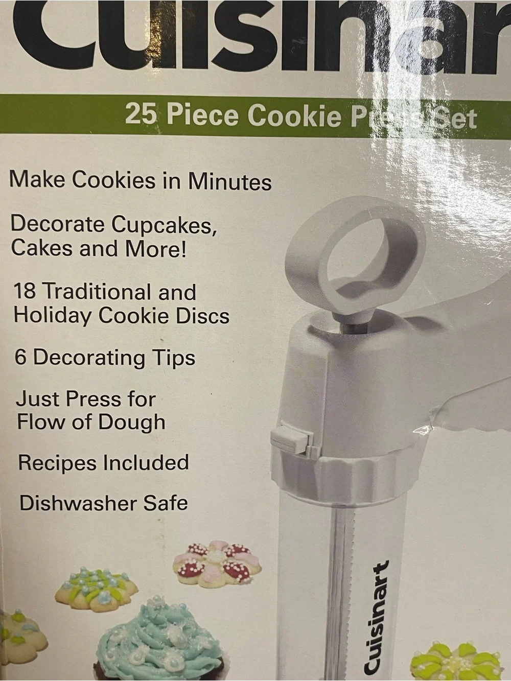 Cuisinart White 25-Piece Cookie Press Set